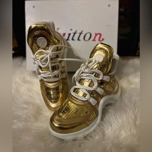 Authentic Louis Vuitton sneakers (gold edition)